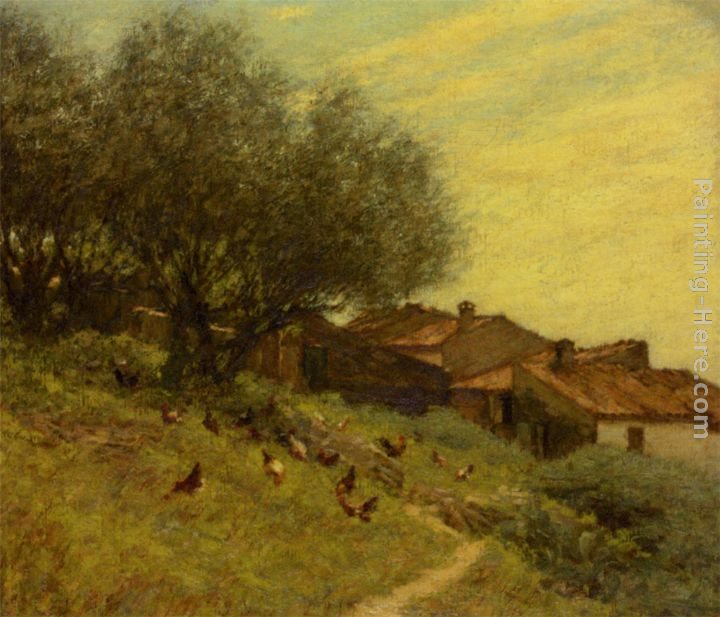 Henry Herbert La Thangue A Hillside Village in Provence